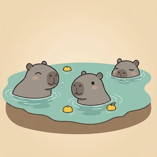カピバラさん三兄弟
