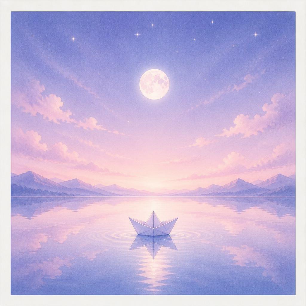 夢幻的な水彩風景
