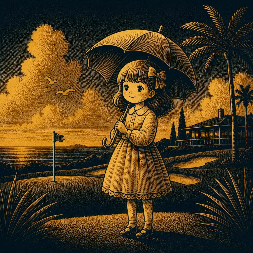可愛い傘少女